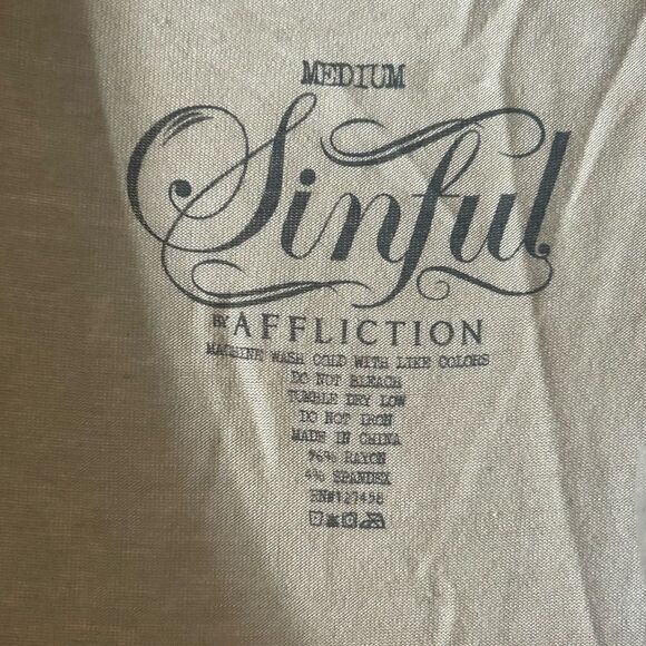Sinful | Tops | Rhinestone Studded NWT SizeM - Picture 7 of 14